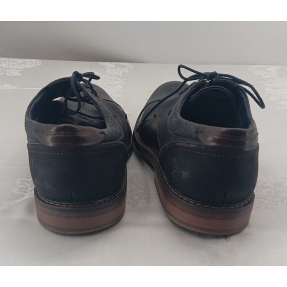 Freeman Shoes Men’s Size 12M  Black Cap Toe Hudson F220009 Memory Foam Derby main image 3
